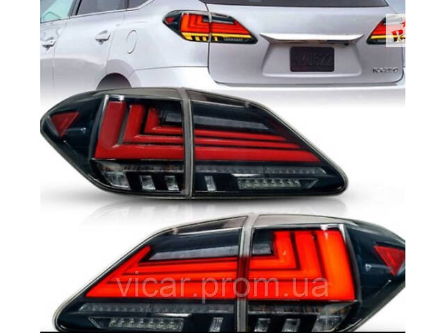Задние тюнинг фонари led ( DESIGN 2021 ) Lexus RX 350 (2009-2015) - Фото 3
