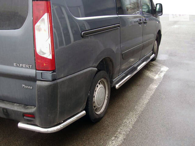 Задние углы AK003 (2 шт., нерж.) для Fiat Scudo 2007-2015 гг.