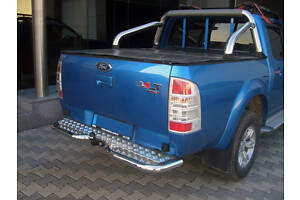 Задние углы AK003 (2 шт, нерж.) для Ford Ranger 2007-2011 гг