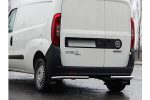 Задние уголки AK003 (нерж.) для Fiat Doblo II 2010-2022 гг