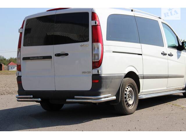 Задние уголки AK003-Double (2 шт, нерж) для Mercedes Viano 2004-2014 гг - Фото 1