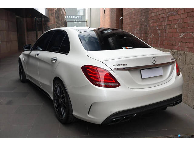 Задний бампер под диффузор (AMG C63-designs 2014-2018) для Mercedes C-сlass W205 - Фото 1