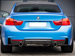 Задний диффузор DPT V-1 (для M-Performans, черный глянец) для BMW 4 серия F-32 2012-2020 гг