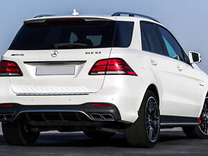 Задний диффузор для GLE (дизайн GLE63) для Mercedes GLE/ML сlass W166 2011-2018 гг