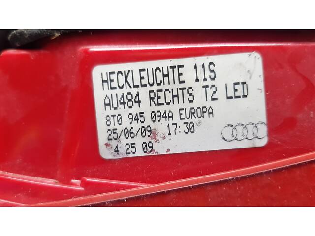 Задний фонарь (стоп) левый Audi A5 Sportback 2008-2012г. LED - Фото 7
