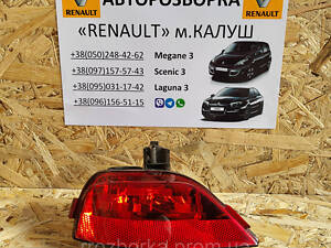 Задній правий катафот в бампер Renault Laguna 3 хачбек 07-15р. (Рено Лагуна)