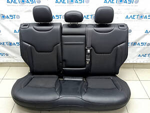 Задний ряд сидений 2 ряд Jeep Compass 17-18 комбинированный, кожа+тряпка, черный