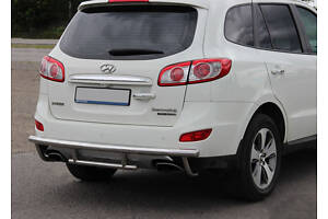 Задняя дуга AK002-2 (нерж.) для Hyundai Santa Fe 2 2006-2012 гг