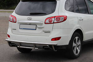 Задняя дуга AK002-2 (нерж.) для Hyundai Santa Fe 2 2006-2012 гг