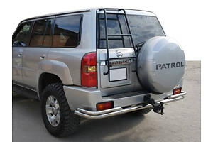 Задняя дуга AK005-3 (нерж) для Nissan Patrol Y61 1997-2011 гг