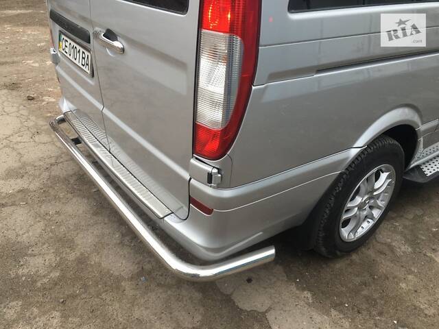 Задняя дуга AK005 (нерж.) для Mercedes Viano 2004-2014 гг - Фото 2