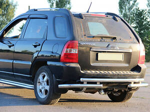 Задня дуга AK007 (нерж.) для Kia Sportage 2004-2010 рр