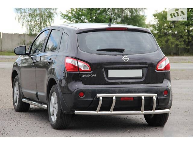 Задняя дуга AK011 (нерж.) для Nissan Qashqai 2007-2010 гг