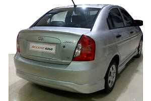 Задняя нижняя юбка (под покраску) для Hyundai Accent 2006-2010 гг