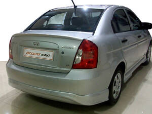 Задняя нижняя юбка (под покраску) для Hyundai Accent 2006-2010 гг