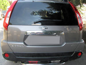 Задня скоба AK007 (2 шт., нерж.) для Nissan X-trail T31 2007-2014рр