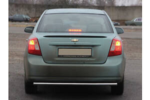 Задній захист AK002 (42мм, нерж.) для Chevrolet Lacetti