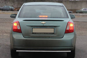 Задняя защита AK002 (42мм, нерж.) для Chevrolet Lacetti