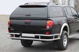 Задняя защита AK0022 (нерж) для Mitsubishi L200 2006-2015 гг