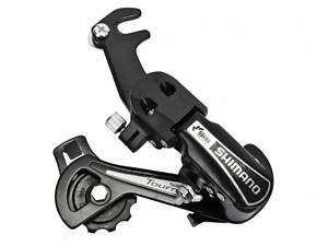 Задний переключатель Shimano RD-TY21 Tourney под крюк, черный (RD-TY21-gak)