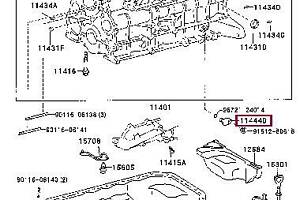 Заглушка блока цилинров 1144467020