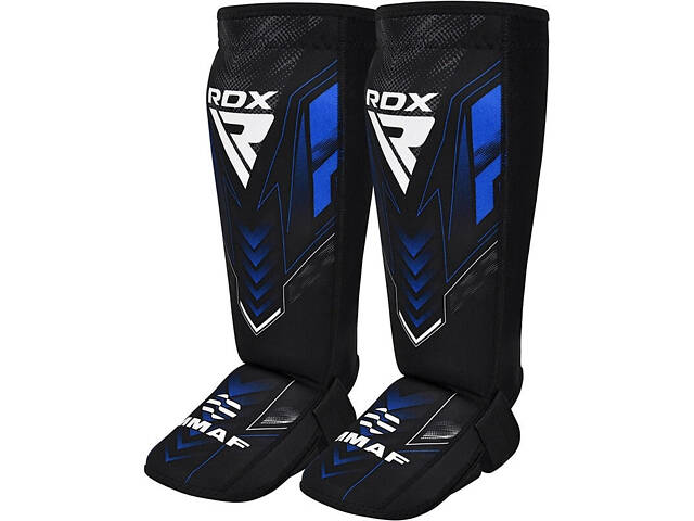 Захист для гомілок та стоп RDX NEOPRENE SHIN INSTEP IMMAF-1-BLUE-XL