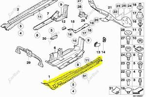 Защита днища BMW X5 E53 (2003-2006) рестайл 51718402438