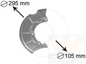 Защита тормозного диска Golf IV Audi,Seat,Skoda FRONT RIGHT(выр-во Van Wezel) VAN WEZEL 5888372 на AUDI A3 (8L1)