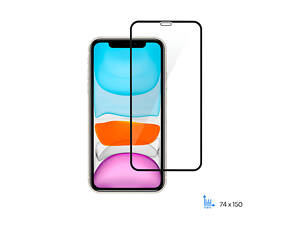 Захисне скло 2E для Apple iPhone 11(6.1), 2.5D FCFG, (1 Pack), black border (2E-IP-11.-6.1-SMFCFG-BB)