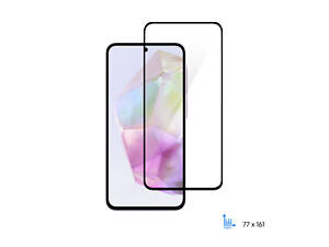 Захисне скло 2E для Samsung Galaxy A35 5G (A356), 2.5D FCFG, (1 Pack), чорна рамка (2E-G-A35-SMFCFG-BB)
