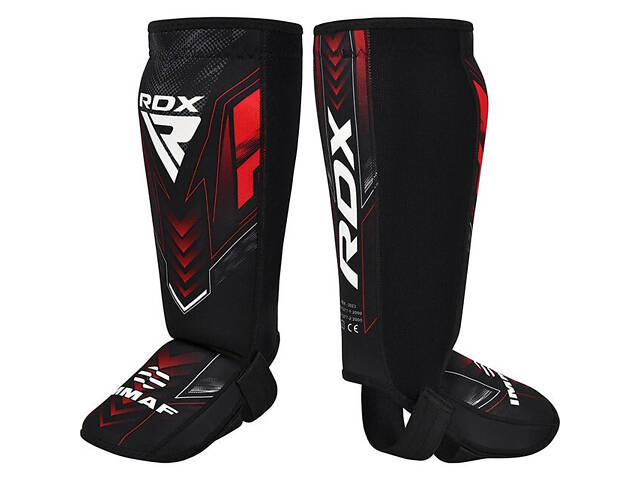Захист для гомілок та стоп RDX NEOPRENE SHIN INSTEP IMMAF-1-RED-XL - Фото 2