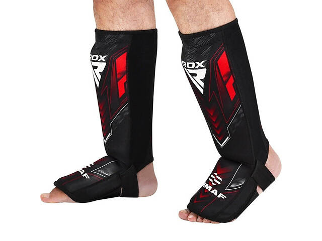 Захист для гомілок та стоп RDX NEOPRENE SHIN INSTEP IMMAF-1-RED-XL - Фото 3