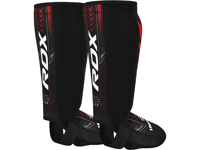 Захист для гомілок та стоп RDX NEOPRENE SHIN INSTEP IMMAF-1-RED-XL - Фото 4