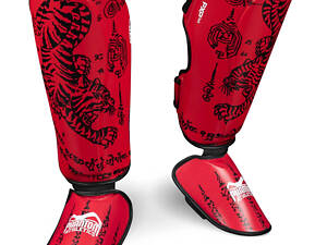 Захист гомілки та стопи Phantom Muay Thai Red S/M