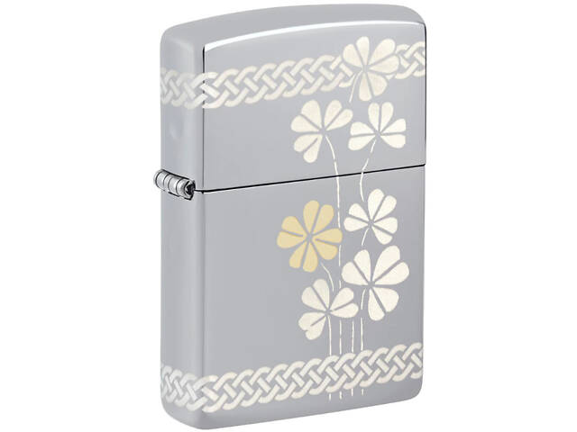 Зажигалка бензиновая Zippo 250 Clover Design (48586) - Фото 1