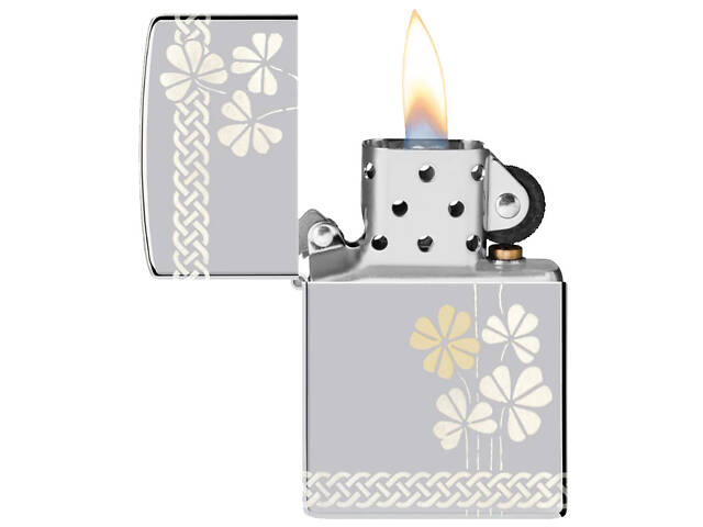 Зажигалка бензиновая Zippo 250 Clover Design (48586) - Фото 3