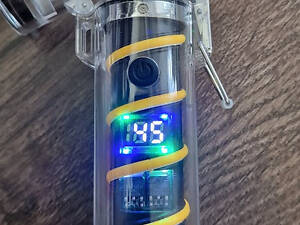 Зажигалка электроимпульсная плазменная дуговая с фонариком и компасом Lighter №2019