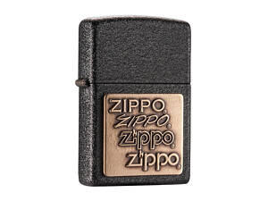Зажигалка ZIPPO Brass Emblem Black Crackle (362)