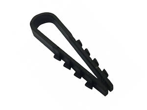 Зажим елочка 8 mm для кругл.каб (100 шт) НЕЙЛОН, черные