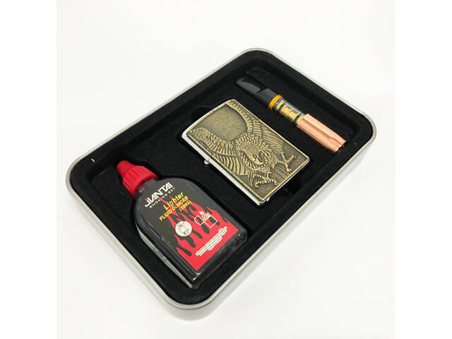 Запальничка бензинова в подарунковій коробці N13, подарункові запальнички, подарунок запальничка хлопцю. - Фото 2