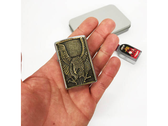 Запальничка бензинова в подарунковій коробці N13, подарункові запальнички, подарунок запальничка хлопцю. - Фото 3