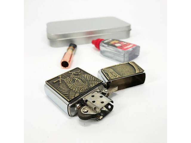 Запальничка бензинова в подарунковій коробці N13, подарункові запальнички, подарунок запальничка хлопцю. - Фото 5