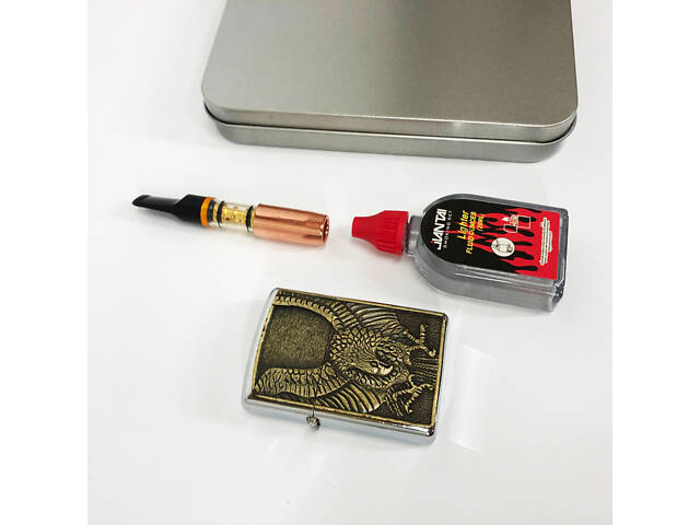 Запальничка бензинова в подарунковій коробці N13, подарункові запальнички, подарунок запальничка хлопцю. - Фото 7