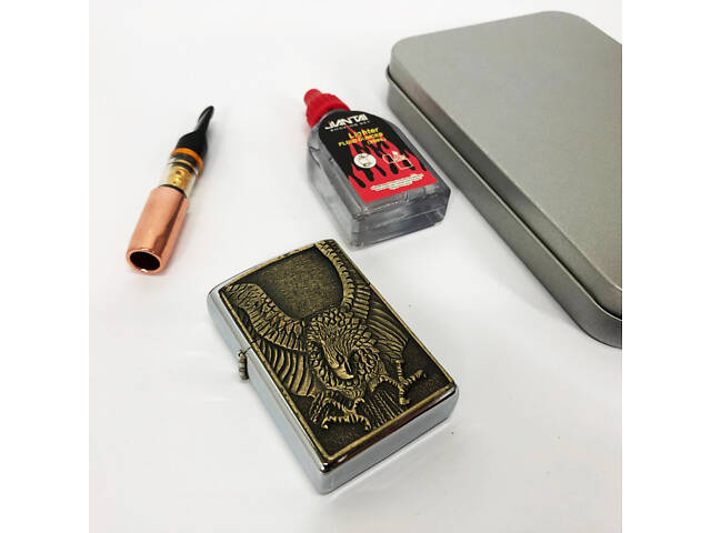 Запальничка бензинова в подарунковій коробці N13, подарункові запальнички, подарунок запальничка хлопцю. - Фото 10