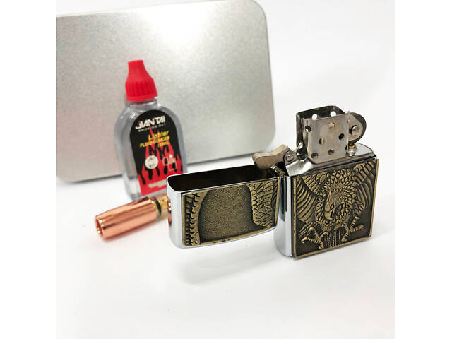 Запальничка бензинова в подарунковій коробці N13, подарункові запальнички, подарунок запальничка хлопцю. - Фото 13