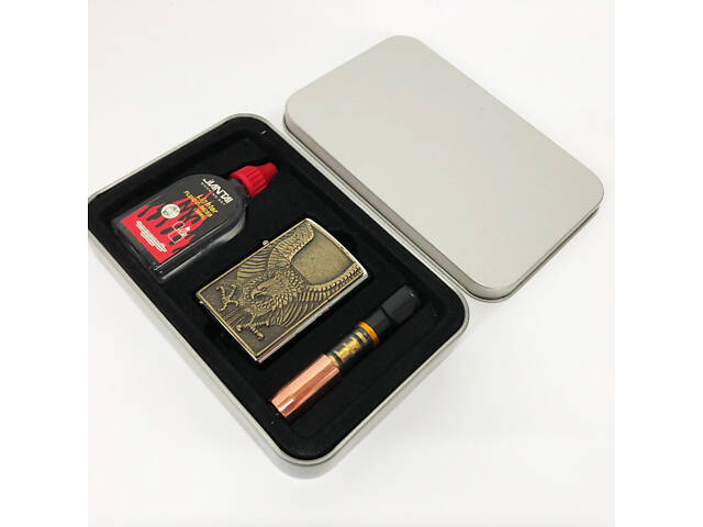 Запальничка бензинова в подарунковій коробці N13, подарункові запальнички, подарунок запальничка хлопцю. - Фото 16