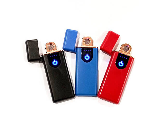 Запальничка USB Lighter 8070 пластик різні кольори - Фото 2