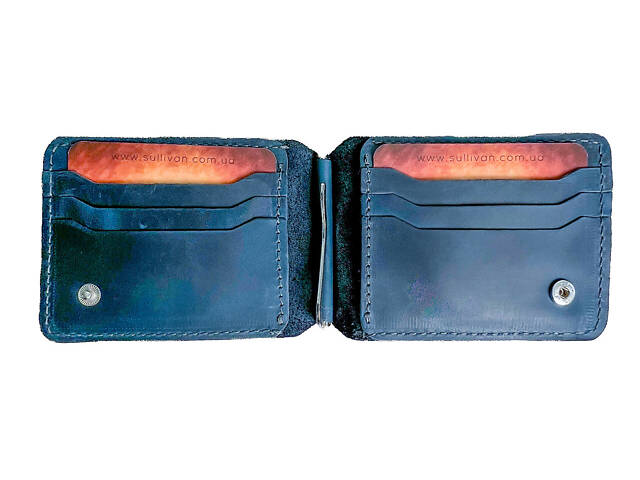 Зажим для купюр gz5(6.5) синий - Фото 5