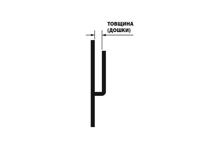 Зажим обшивний для дощок 4мм (100 шт.) [3MU007204000000000] Metalvis - Фото 2