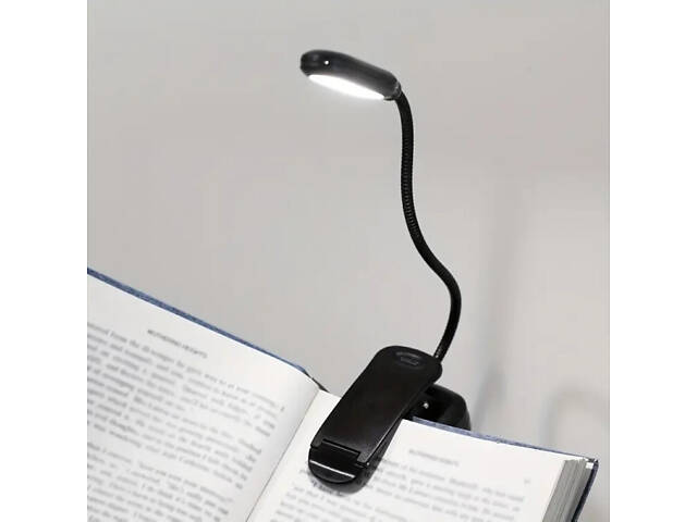 Закладка ліхтарик для читання книг на гнучкій ніжці - Фото 1